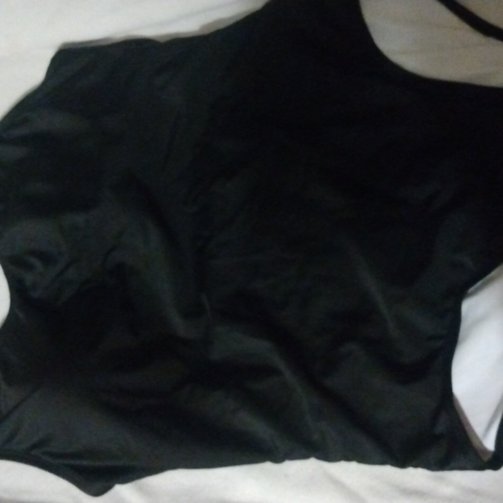 Black all-in-one bathing suit